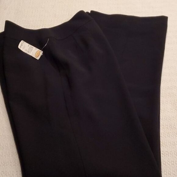 Talbots Lined High Waisted Wide Leg Zip & Clasp Closure Dress Sz 4 Pants - Picture 7 of 14
